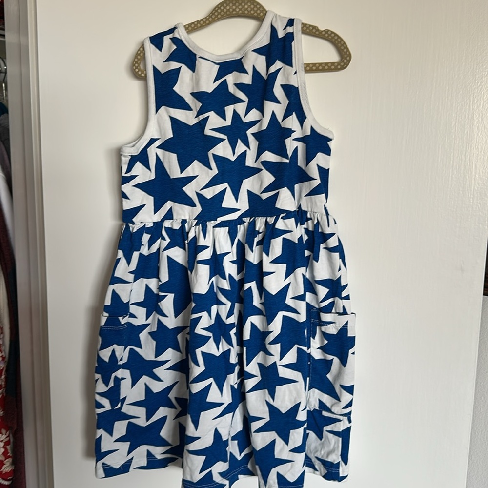 Hanna Andersson Blue Star Kids Dress size 6/7 - Picture 5 of 5